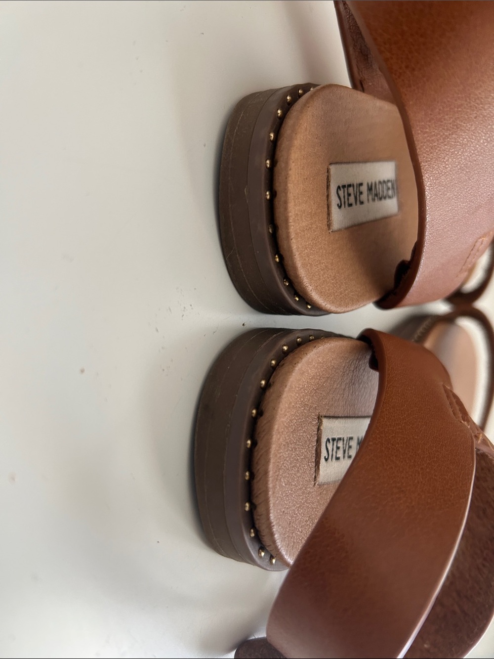 Steve Madden Donddi Sandal - Tan Leather - Picture 10 of 11